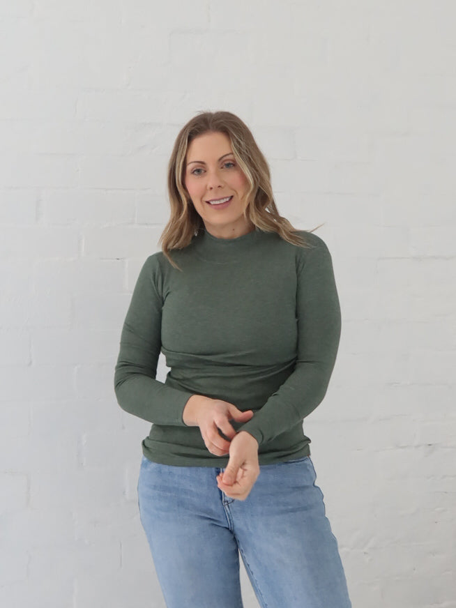 Wilder Long Sleeve Top - Sage