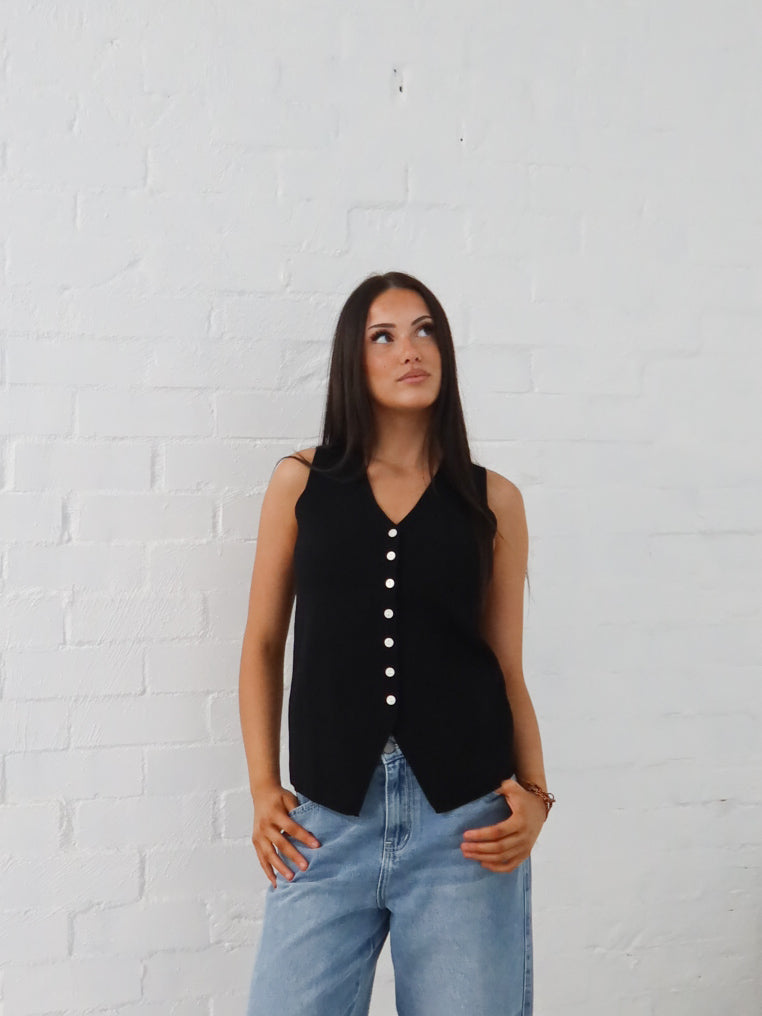 Parker Vest - Black