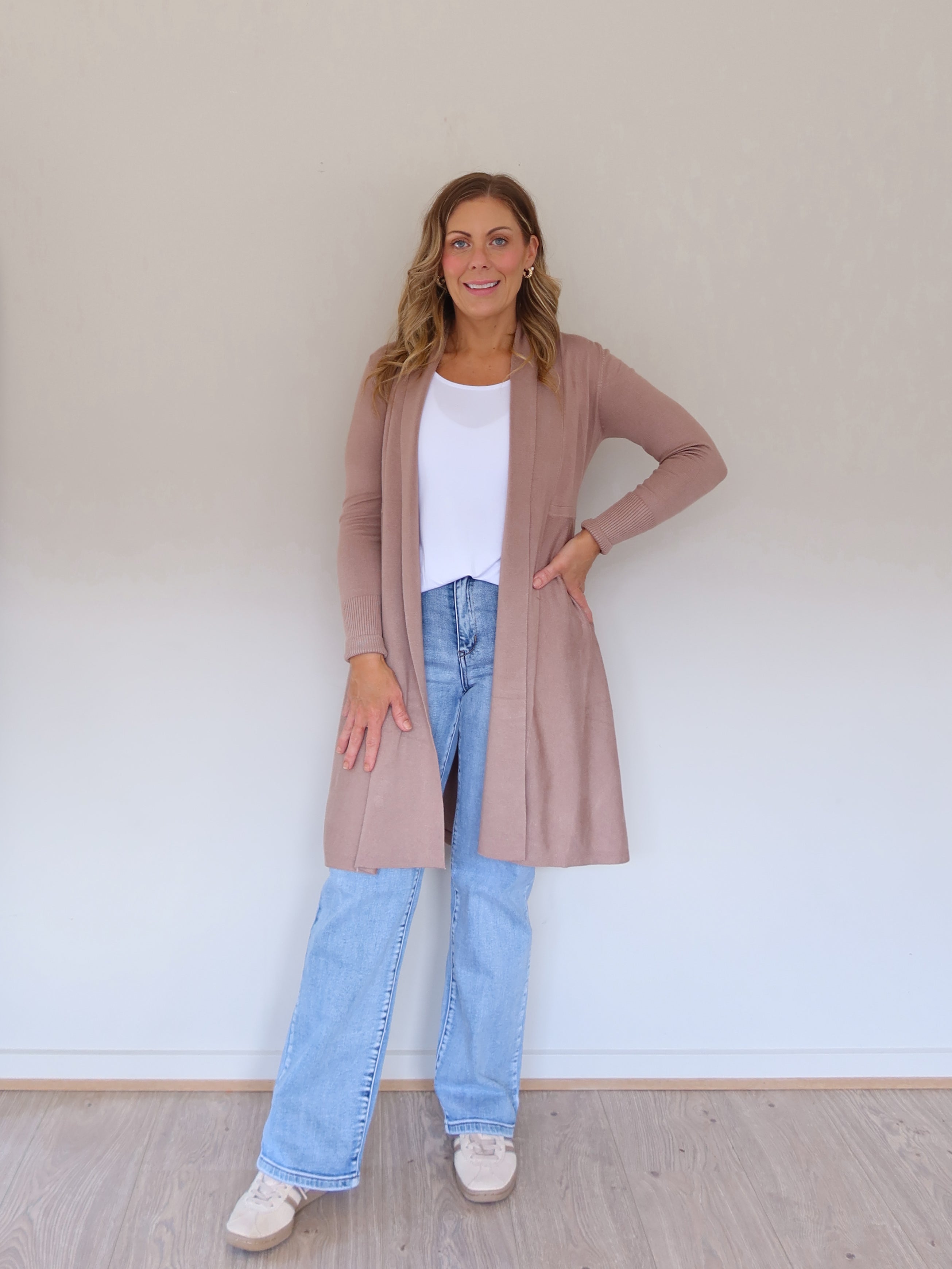 Rowan Cardigan - Mushroom