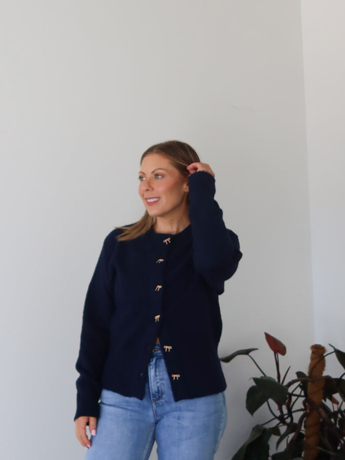 Mckinley Cardigan - Navy