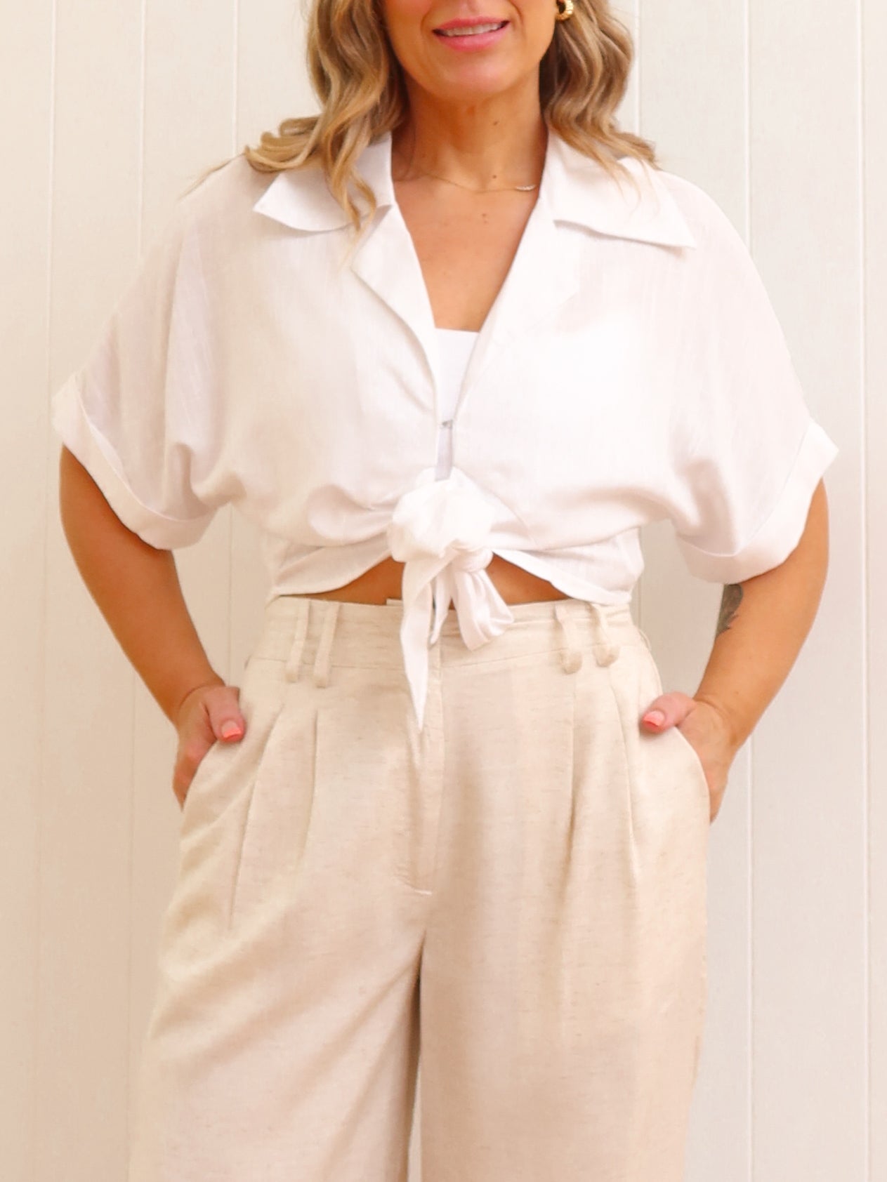 Carter Pants - Natural