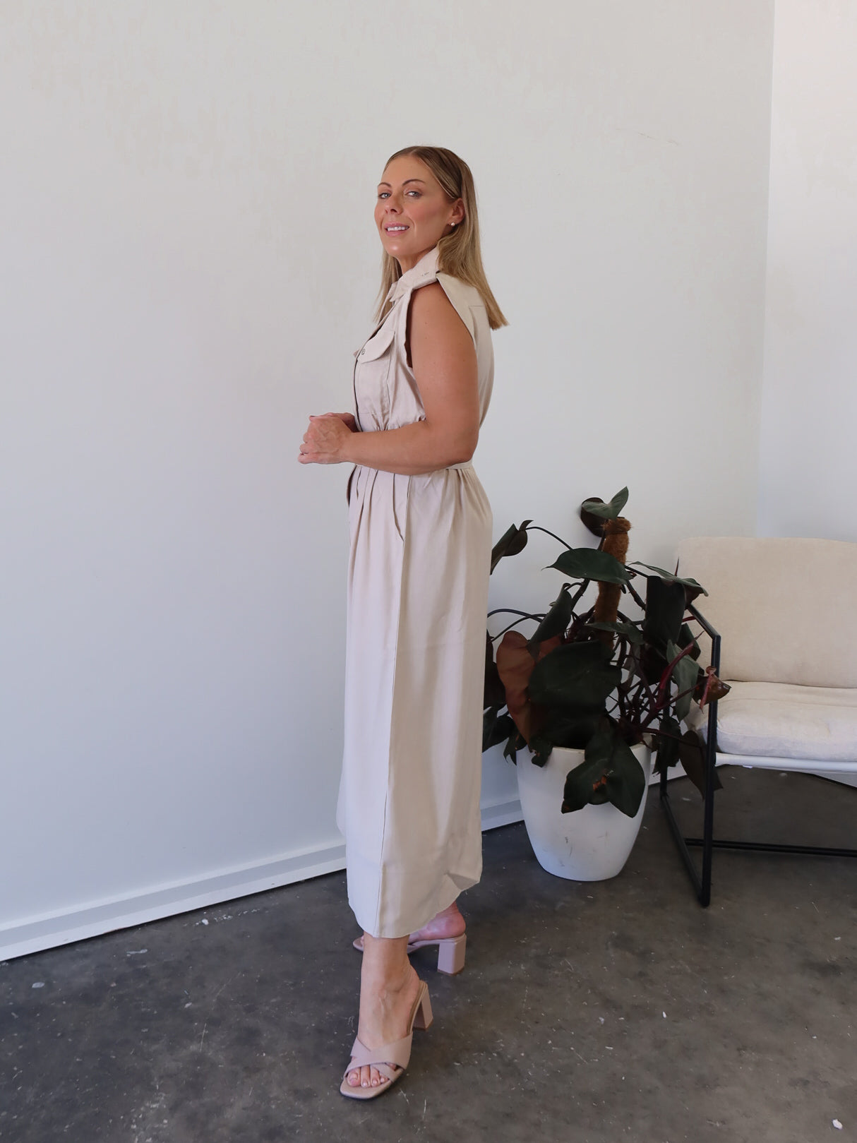 Peta Dress - Stone