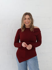 Reid Top - Burgundy