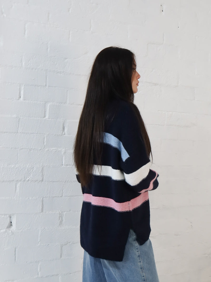 Adeline Knit- Navy