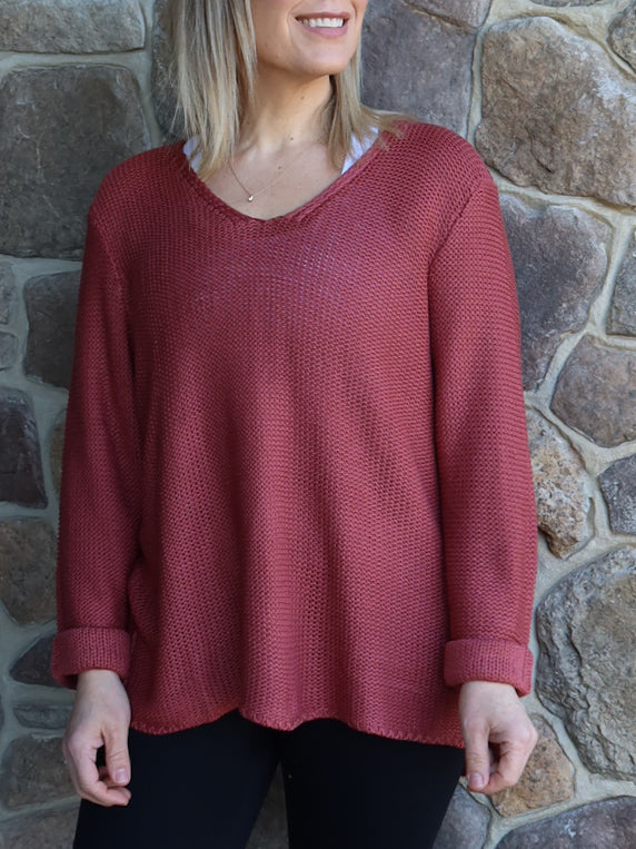 Sailah Knit - Rosewood