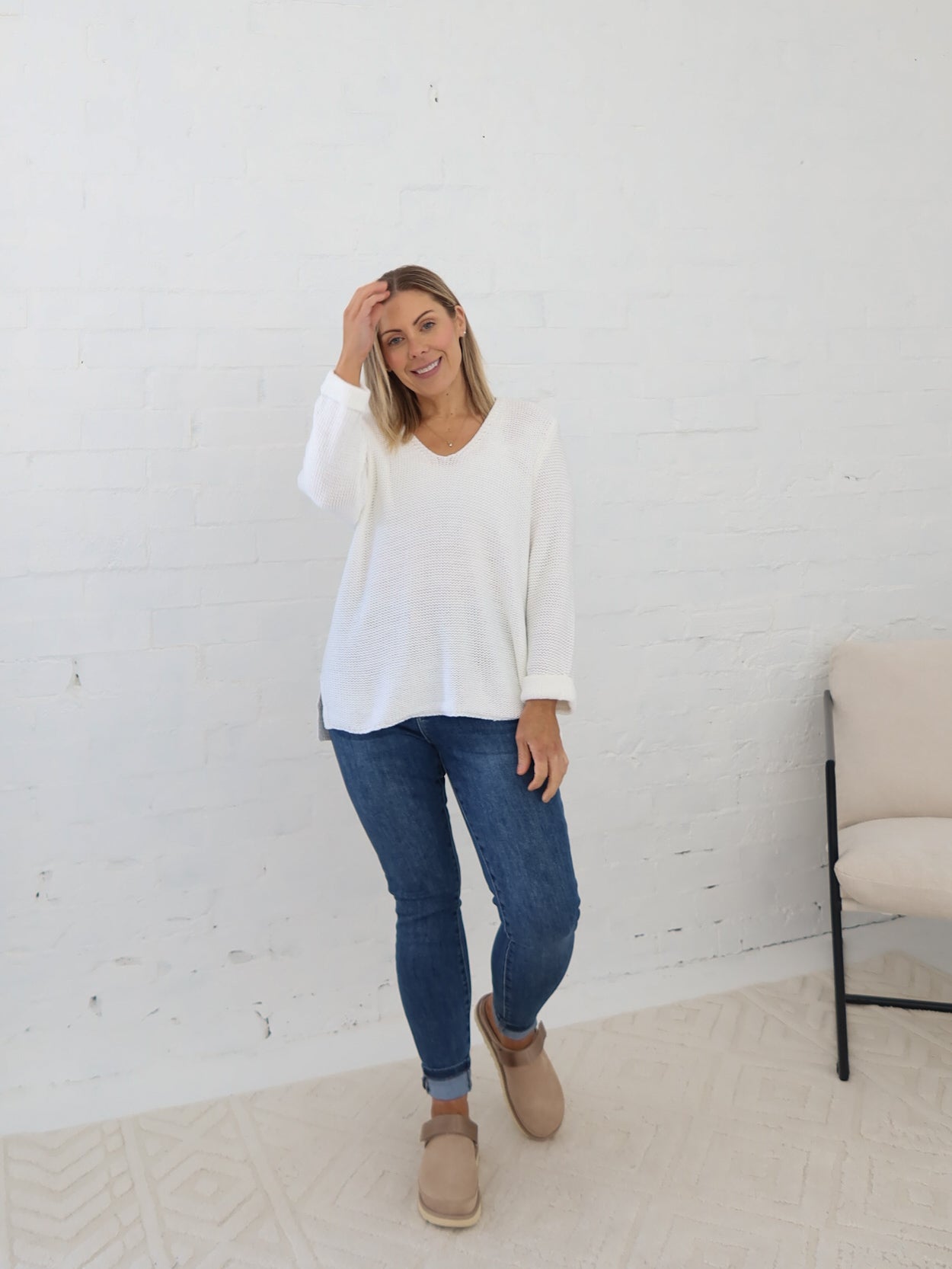 Sailah Knit - White
