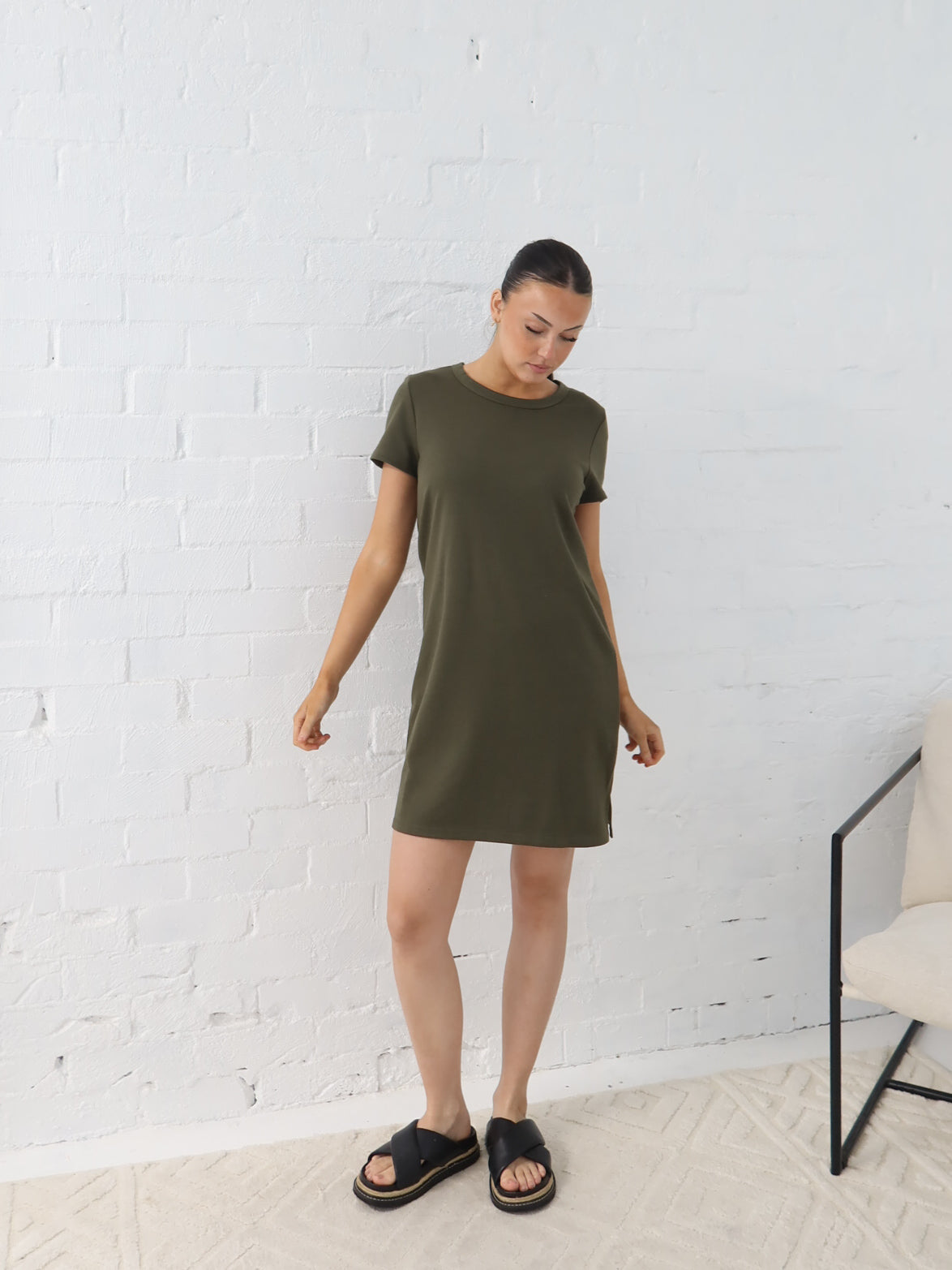 Ultimate School Run Dress- Khaki