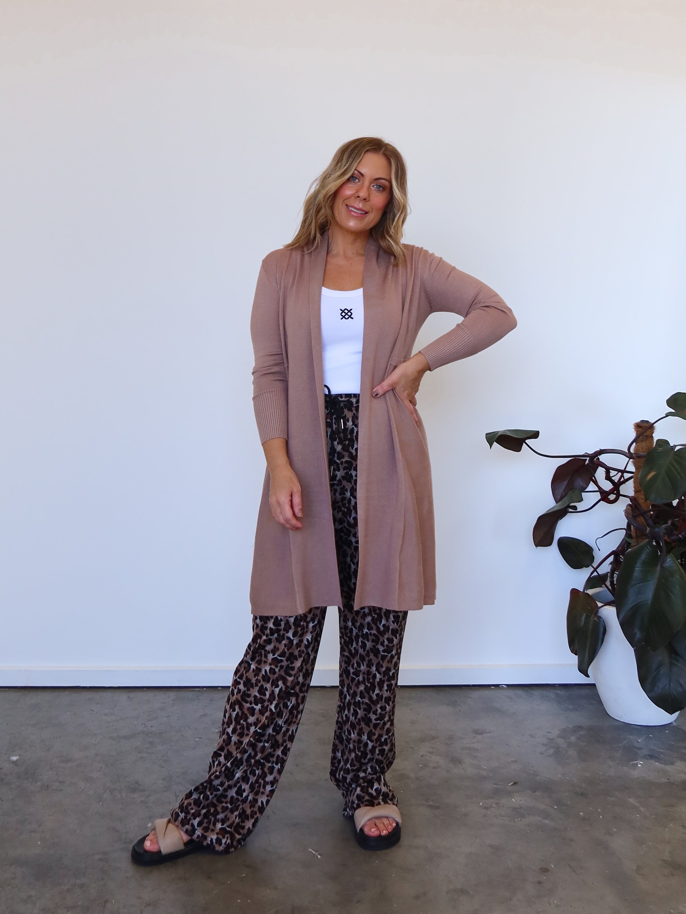 Rowan Cardigan - Mushroom