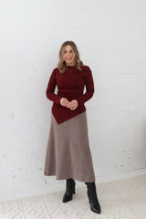 Reid Top - Burgundy