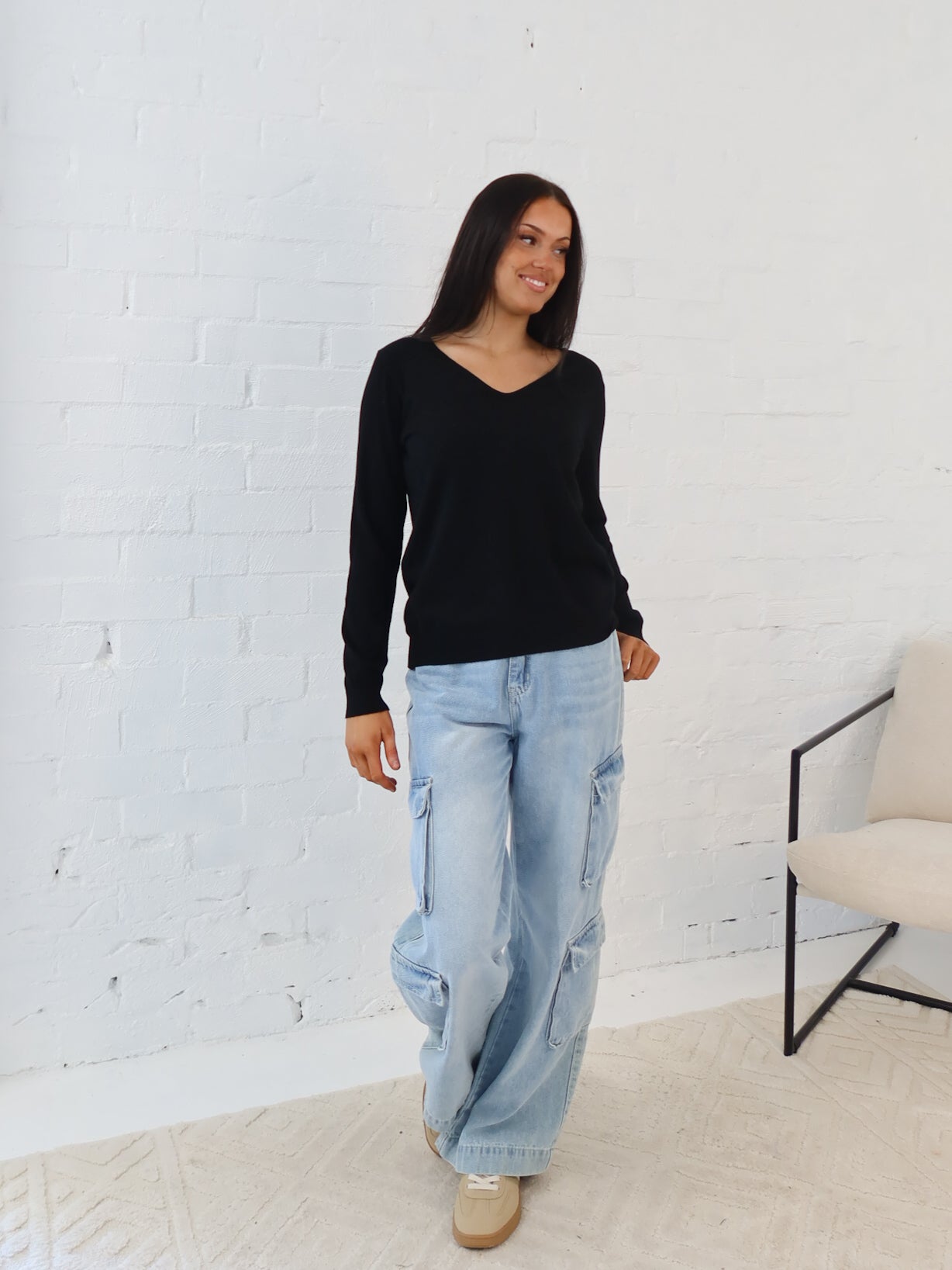 Karla Knit Top- Black