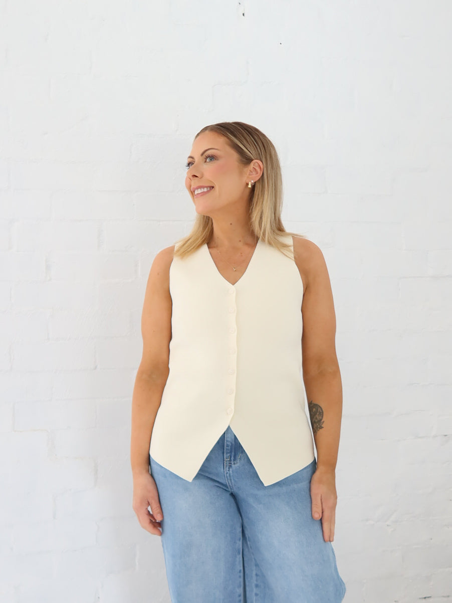 Parker Vest - Vanilla