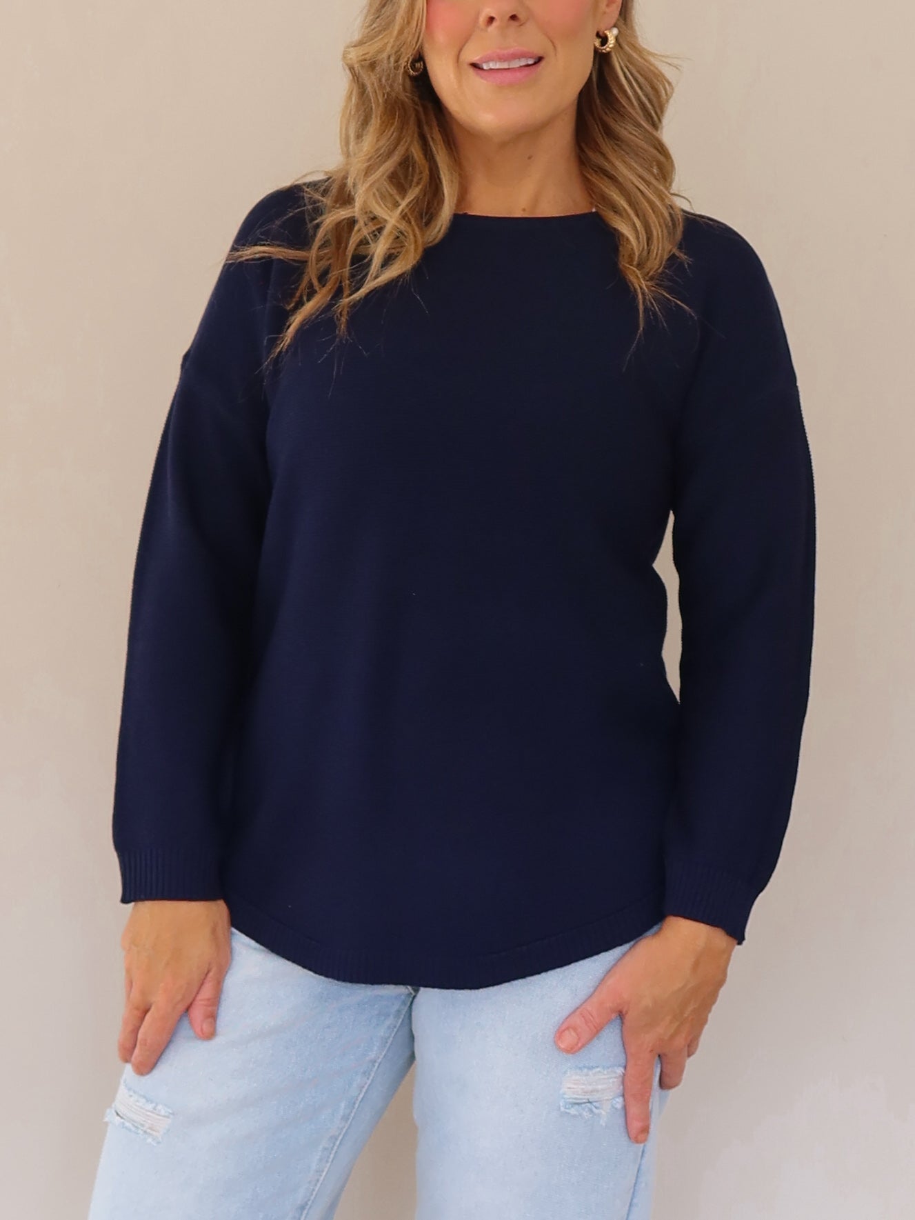 Saxon Knit - Navy