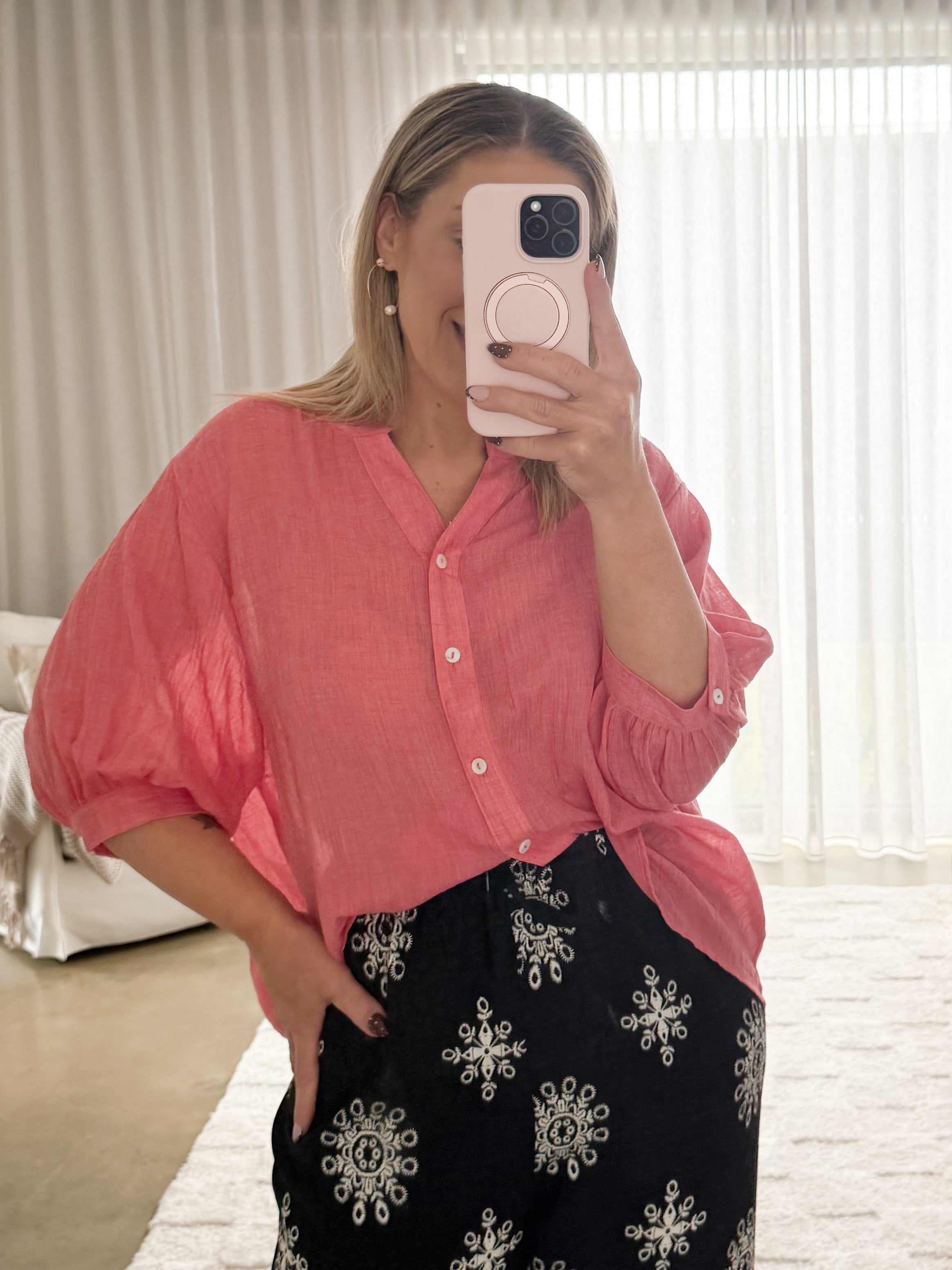 Mimi Blouse - Strawberry