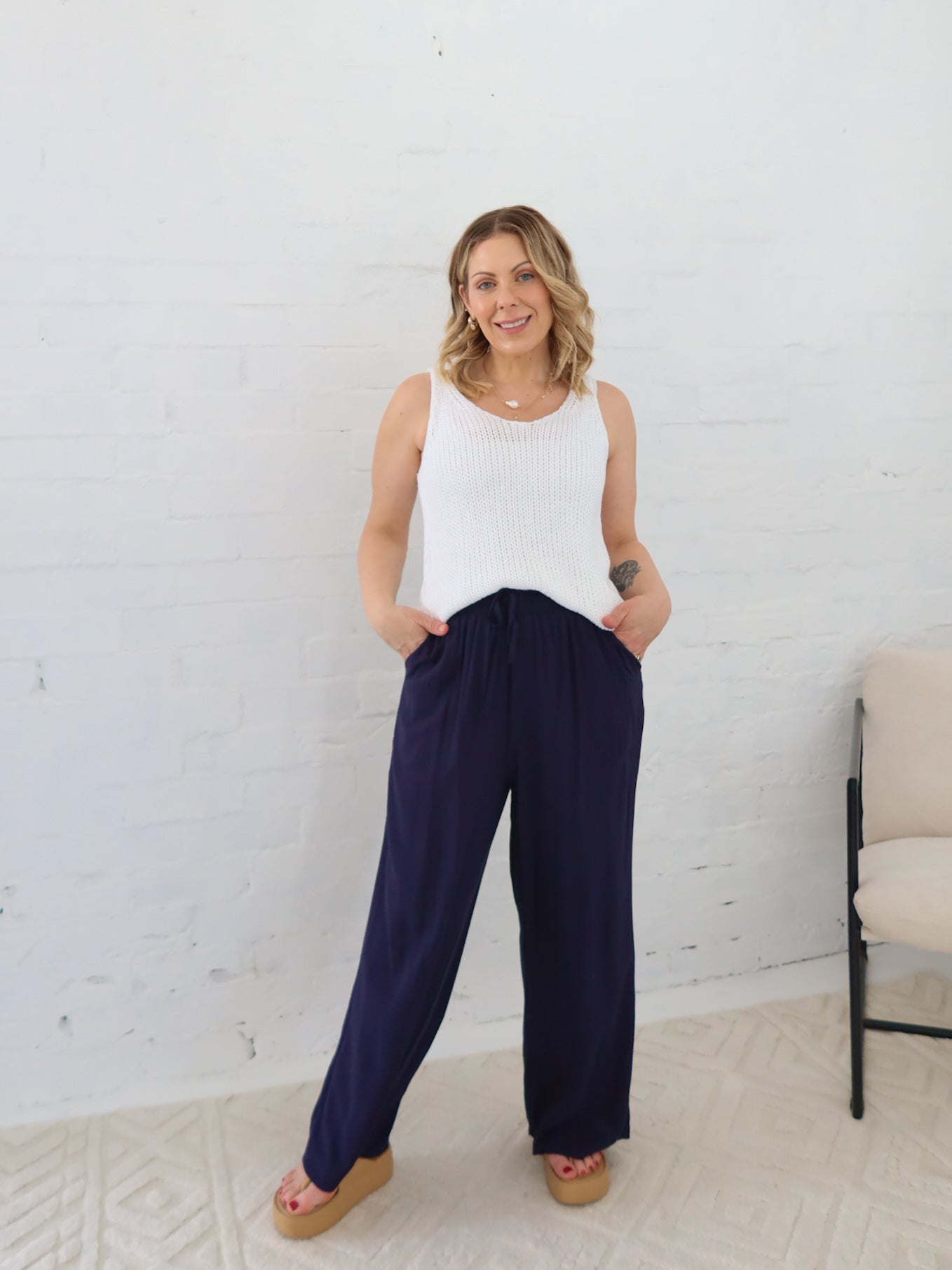 Leo Pants- Navy