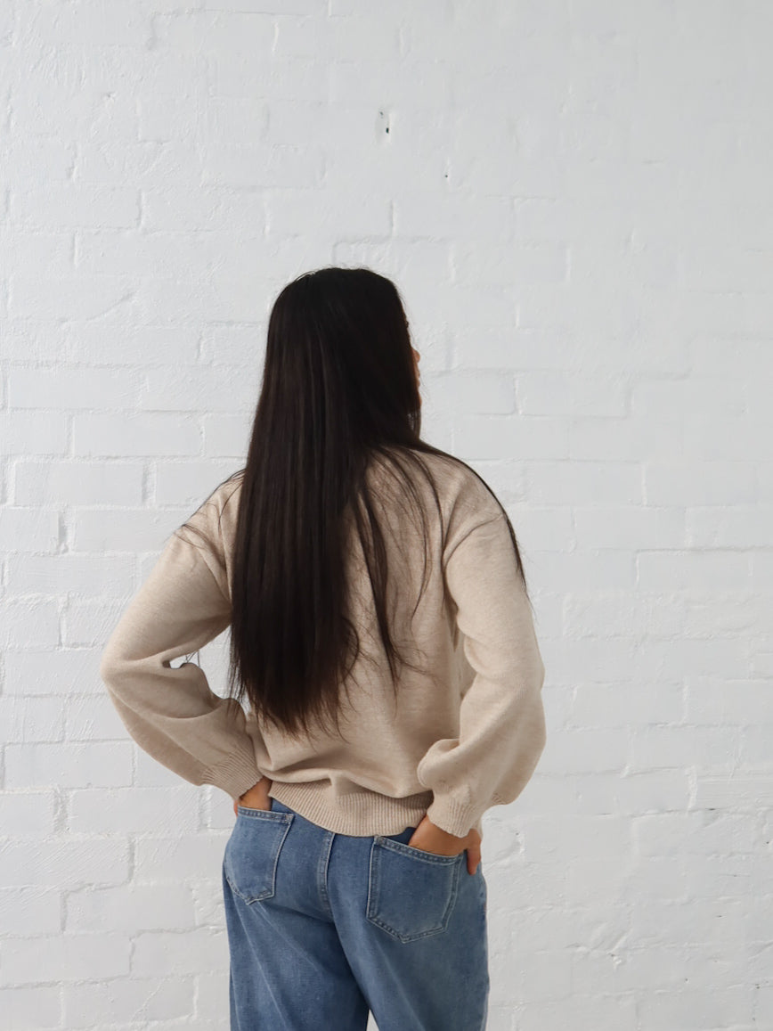 Ribbon Knit- Sand