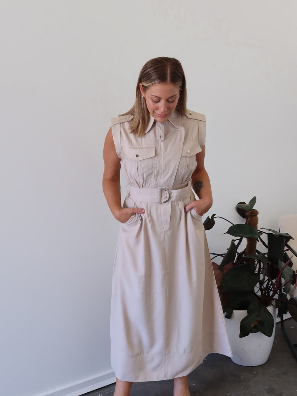 Peta Dress - Stone