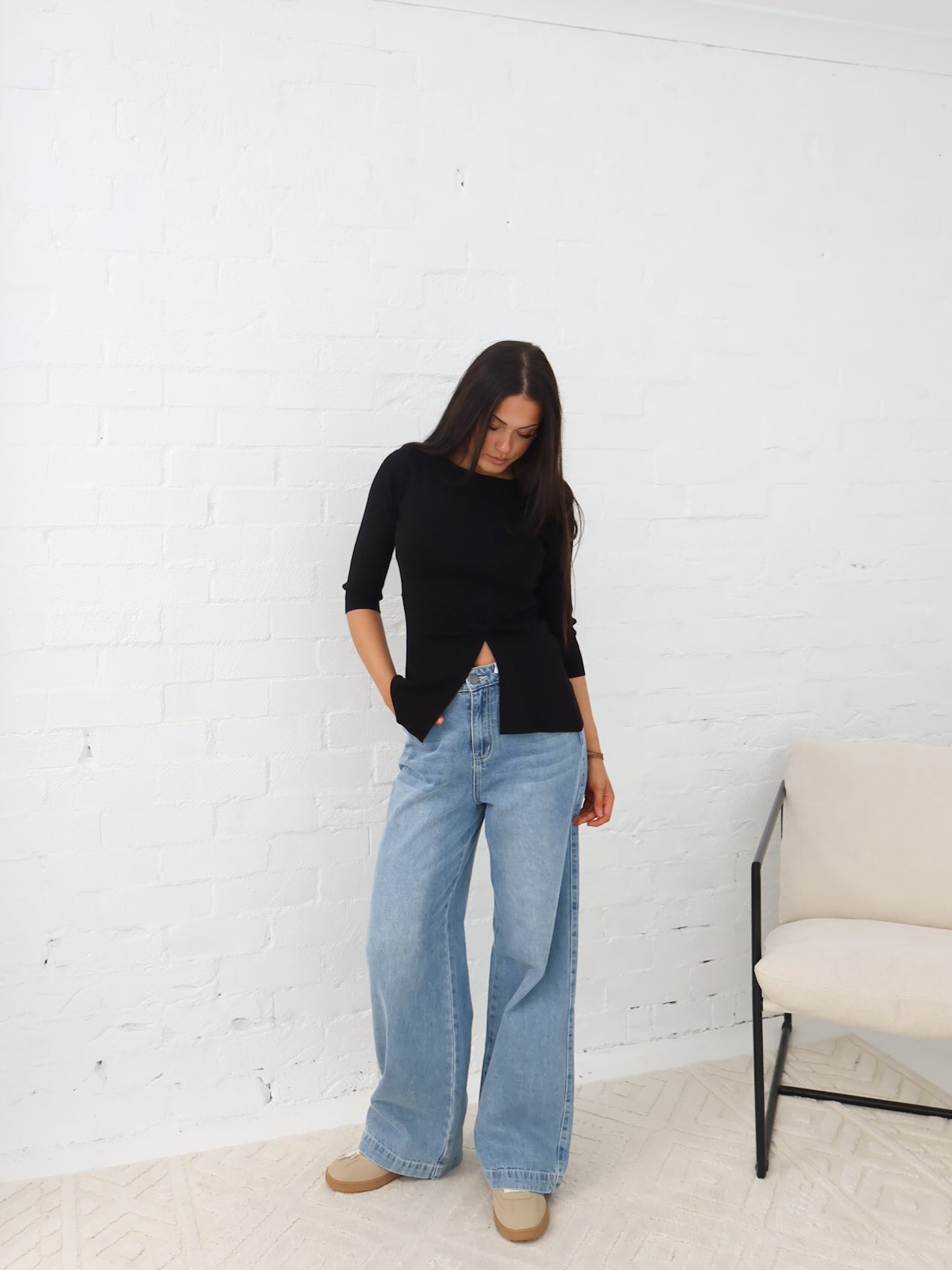 Ailani Knit Top - Black