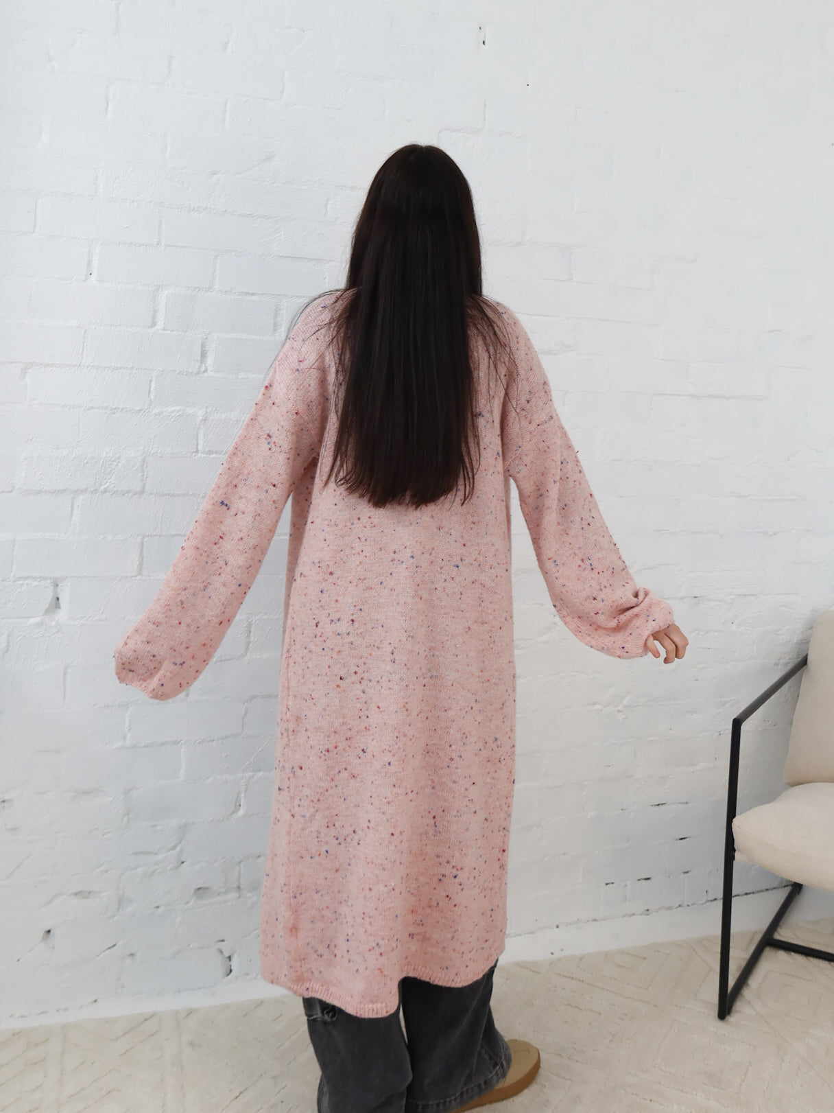 Bonnie Cardigan- Pink Speck