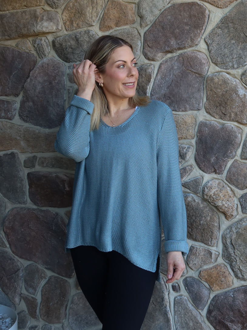 Sailah Knit - Steel Blue