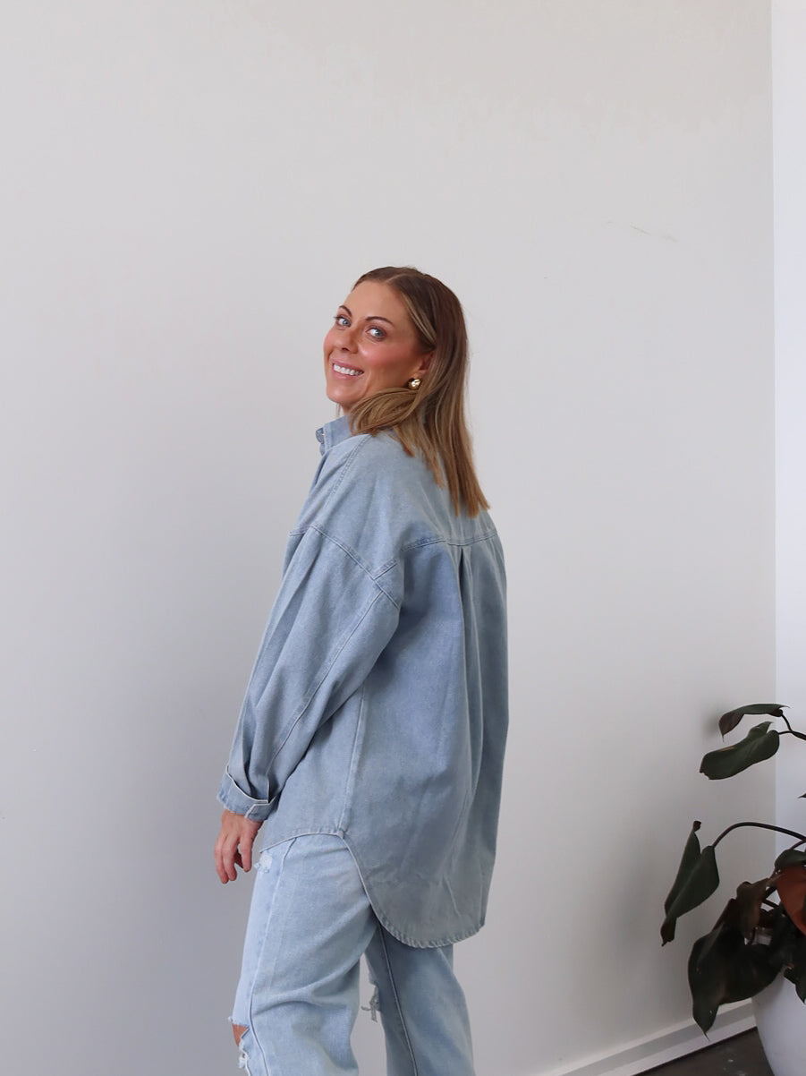 Danbury Shacket - Blue