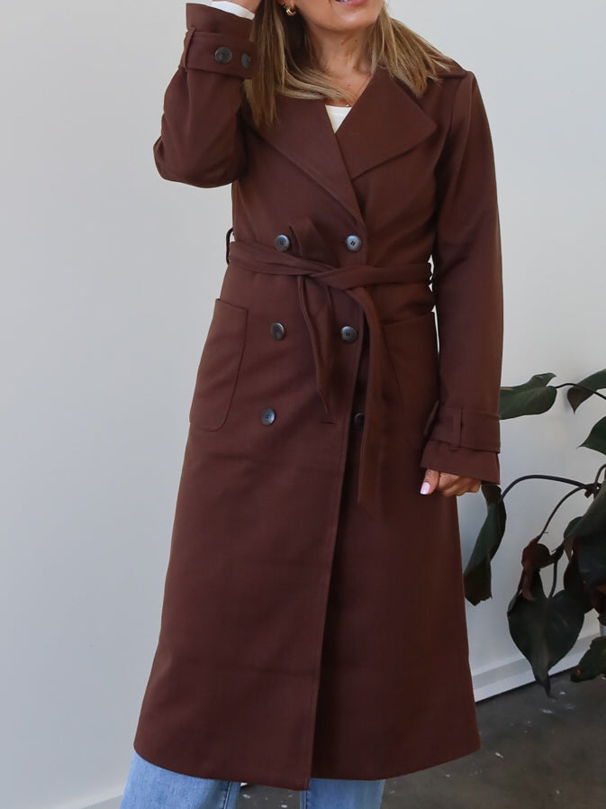 Hardin Coat - Chocolate