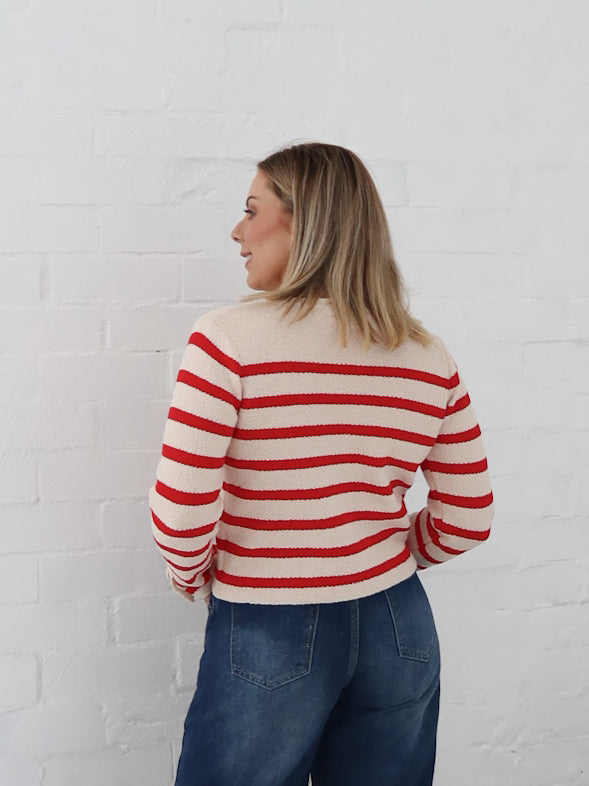 Blanca Cardigan - Red