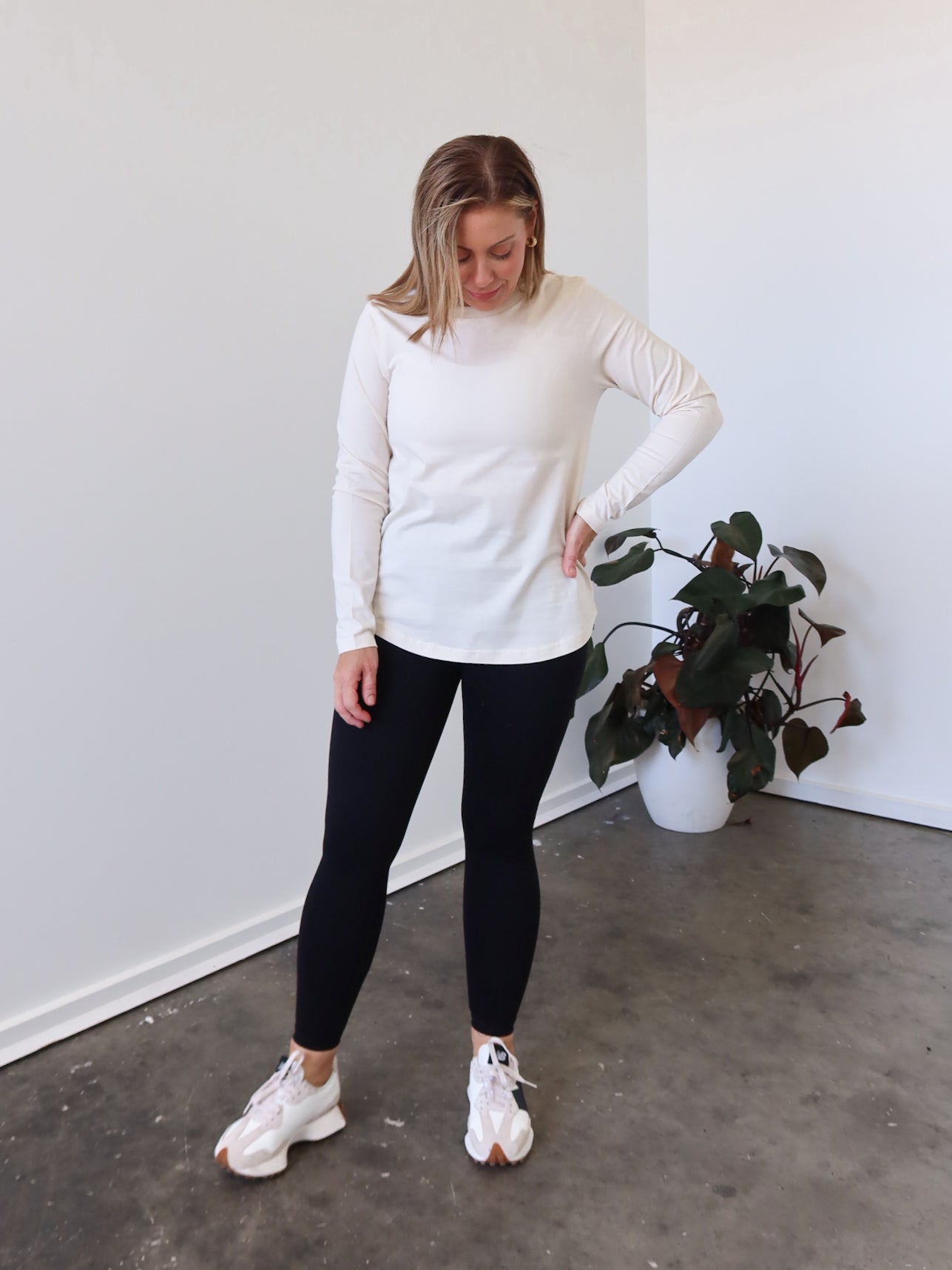 Noni Long Sleeve Tee - Ivory