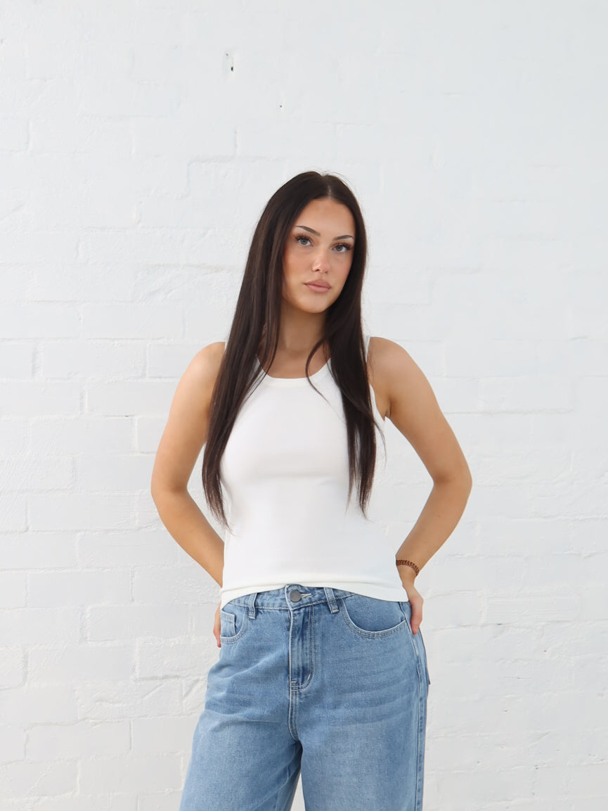 Mila Tank- White