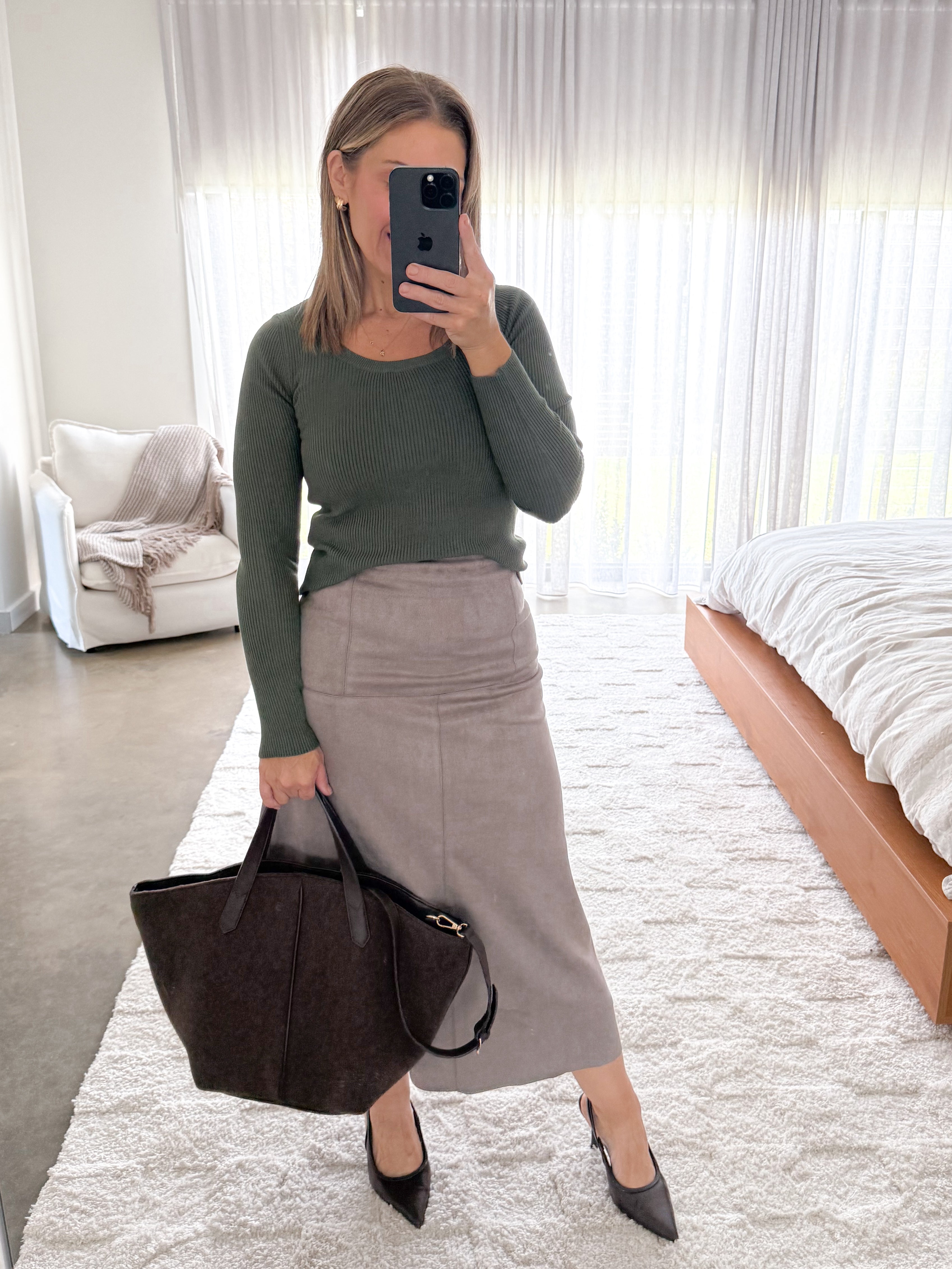 Bianca Skirt - Taupe