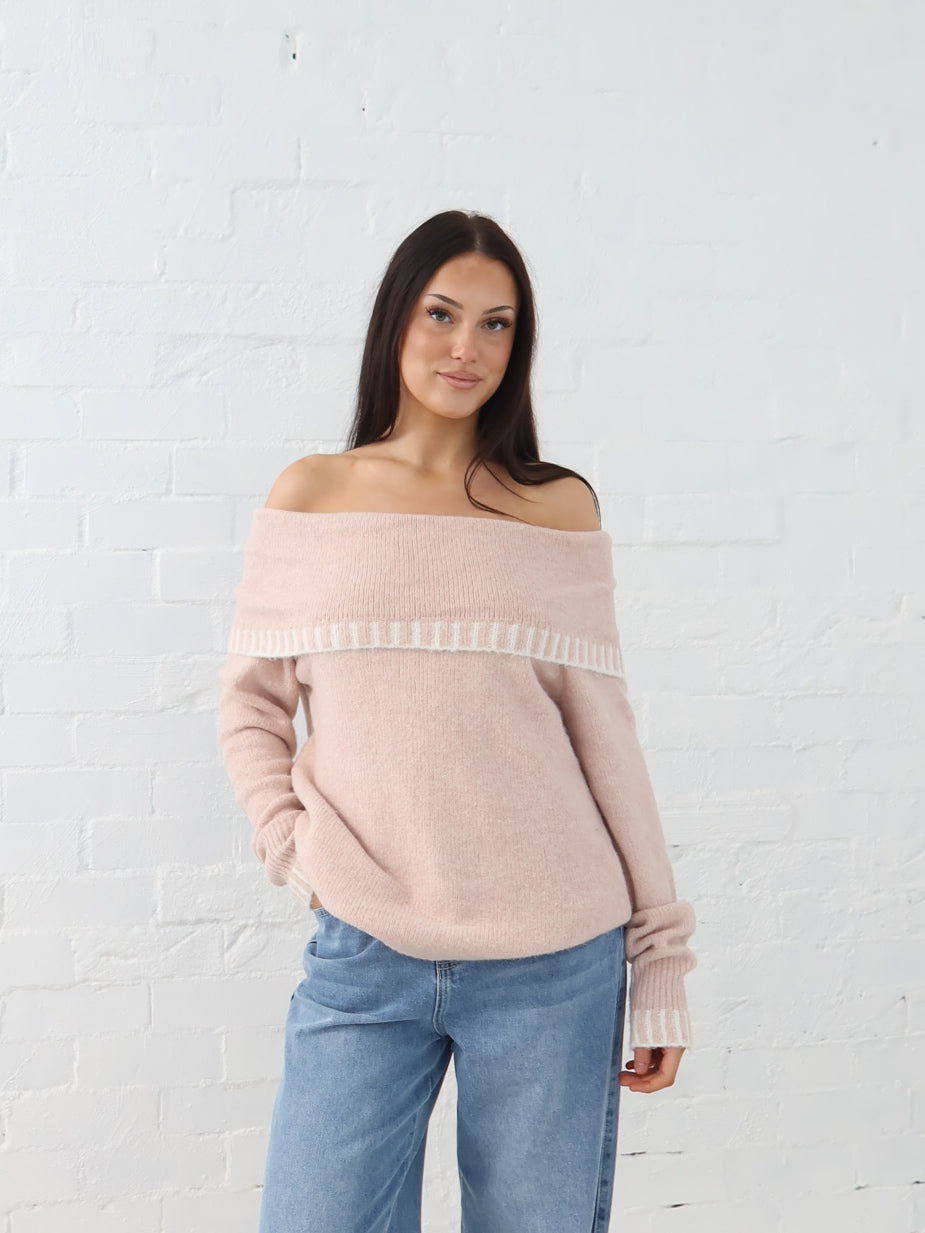 Andrea Knit - Blush Pink
