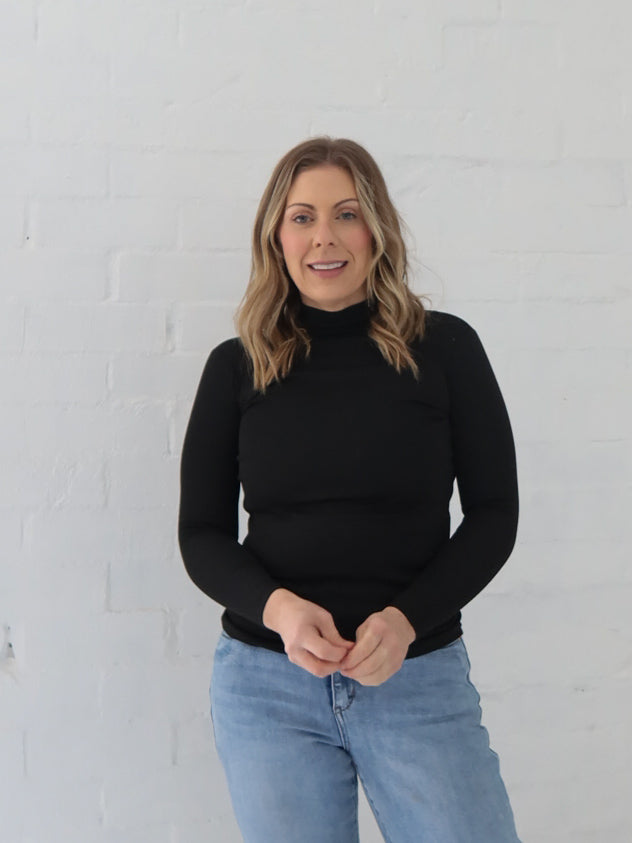 Wilder Long Sleeve Top - Black