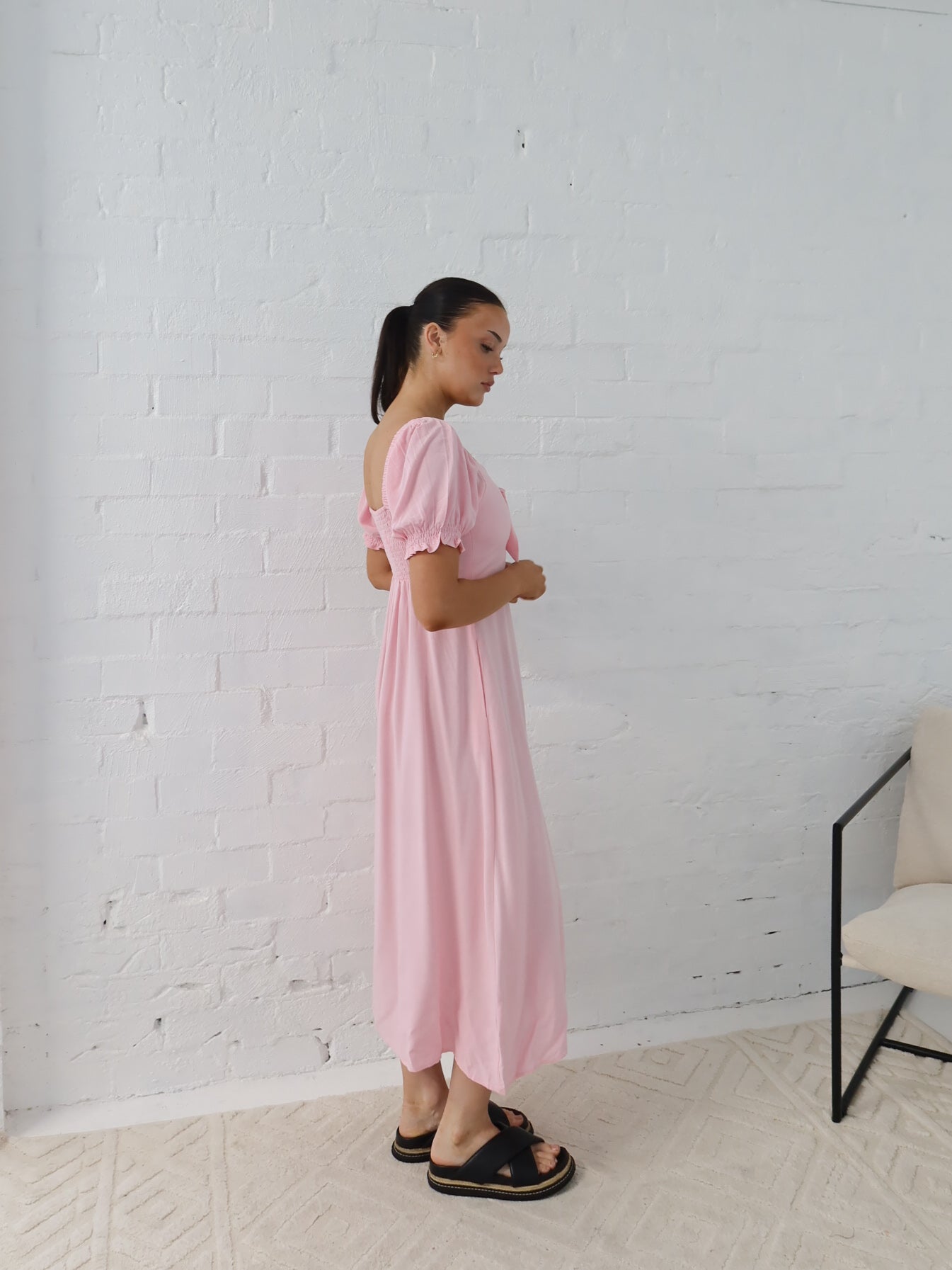 Estella Dress - Powder Pink