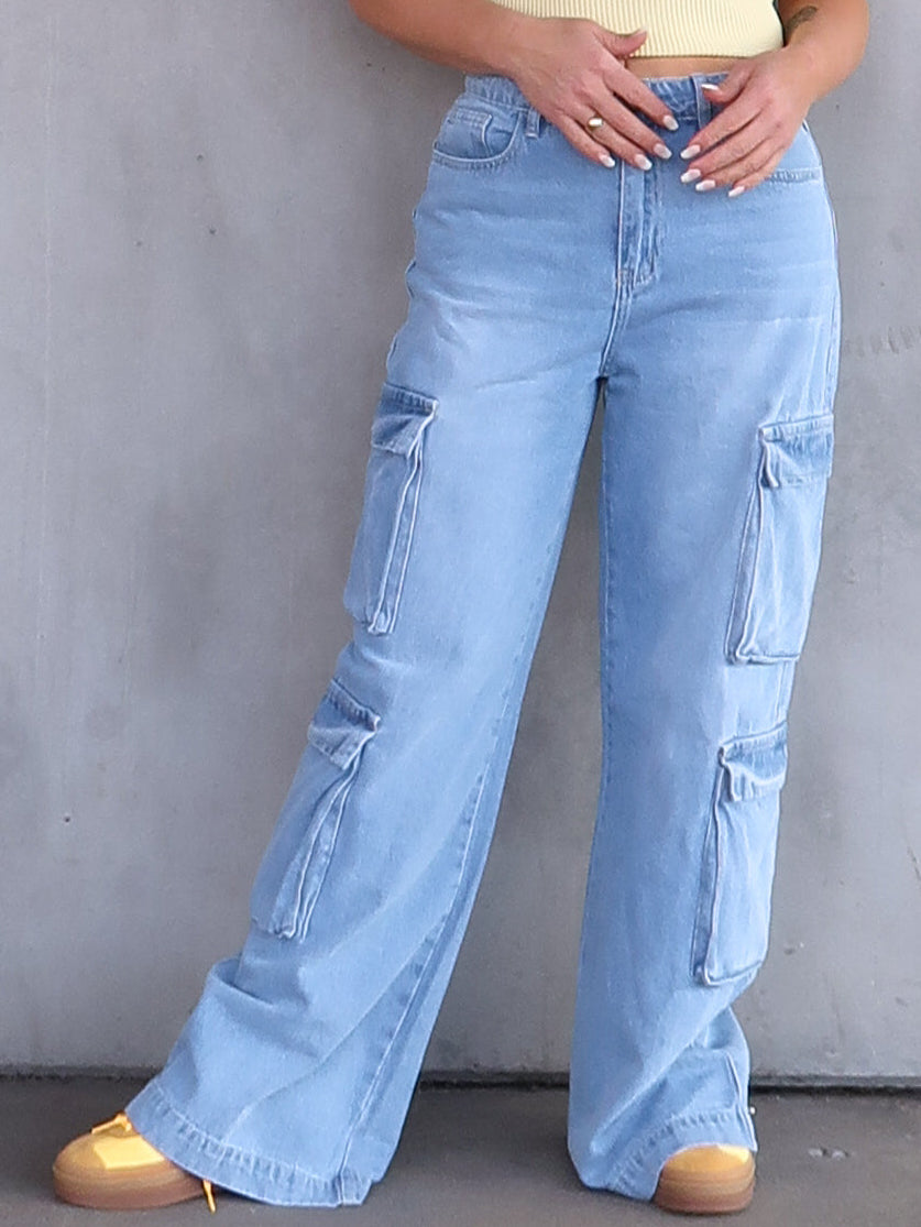 Paxton Cargo Jeans- Light