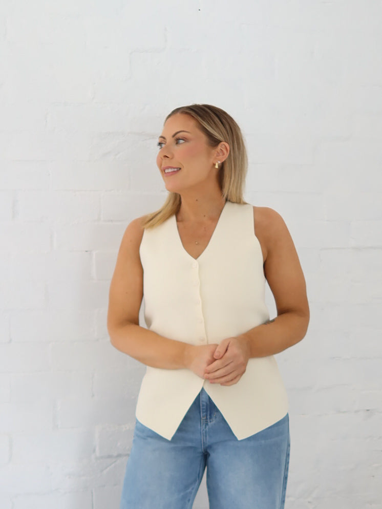Parker Vest - Vanilla
