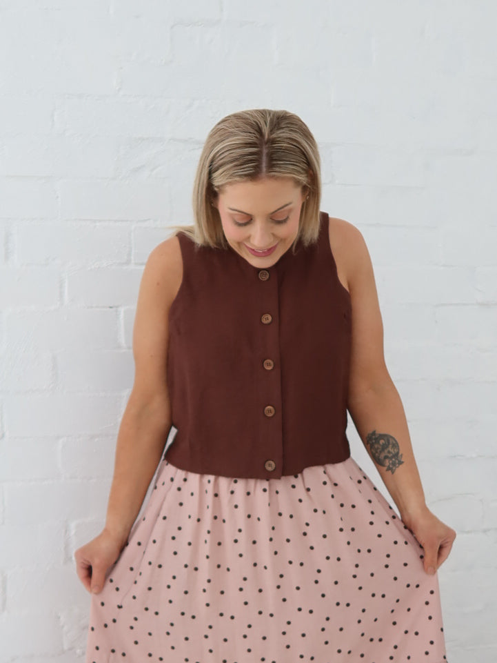 Tessa Top - Chocolate