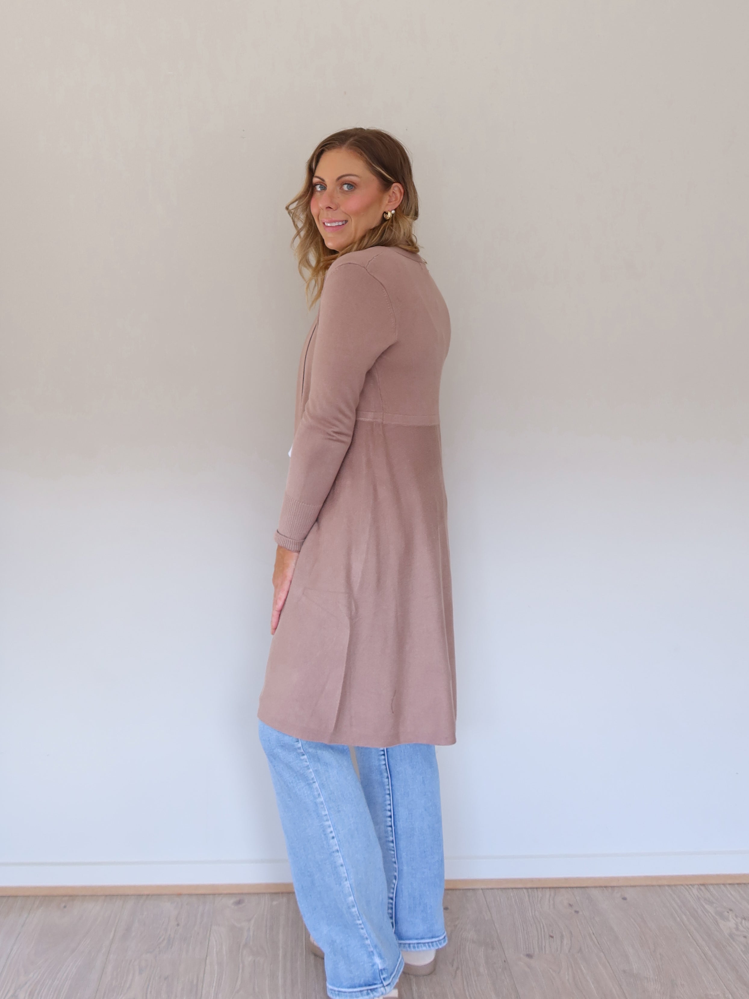 Rowan Cardigan - Mushroom