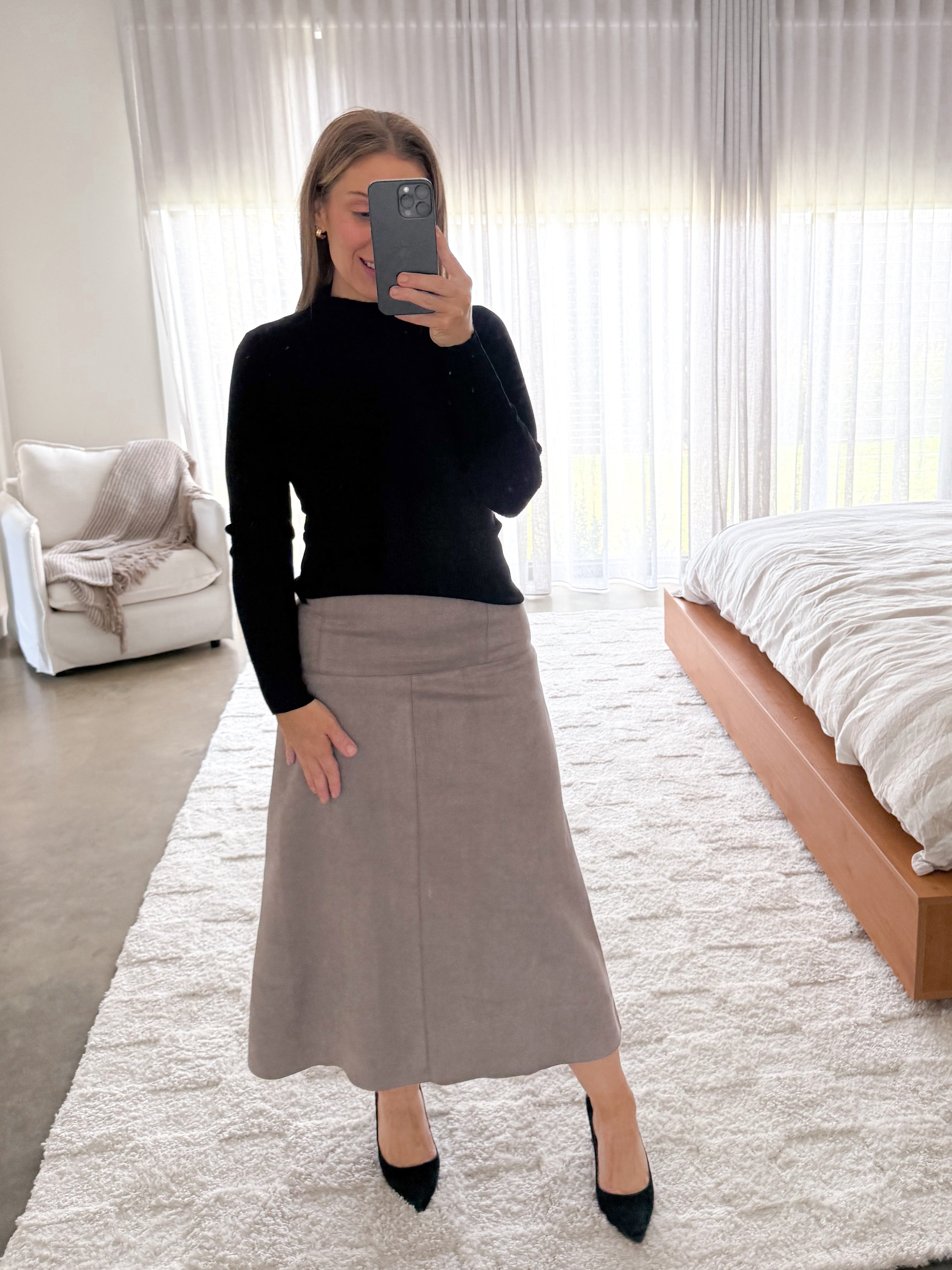 Bianca Skirt - Taupe