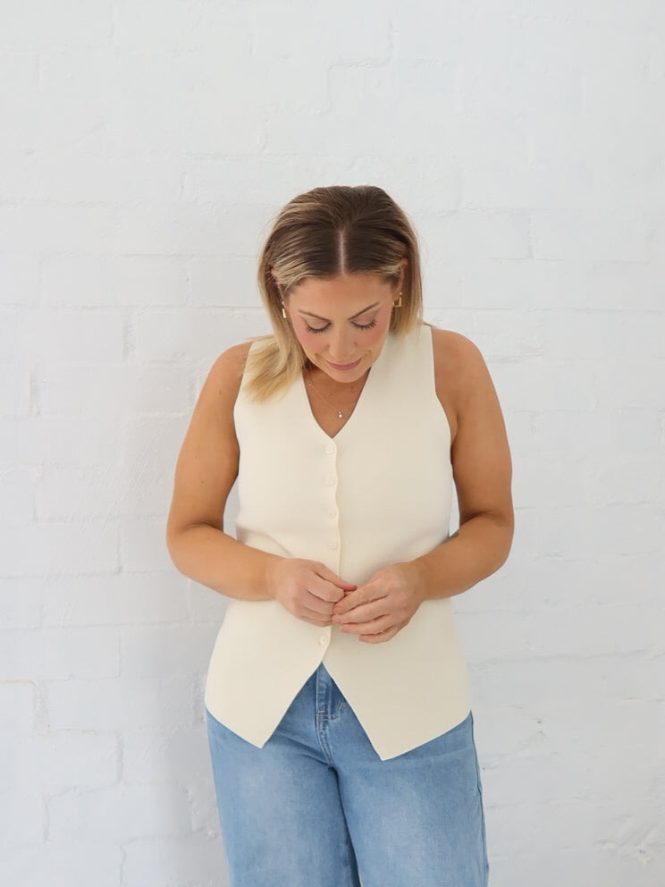 Parker Vest - Vanilla