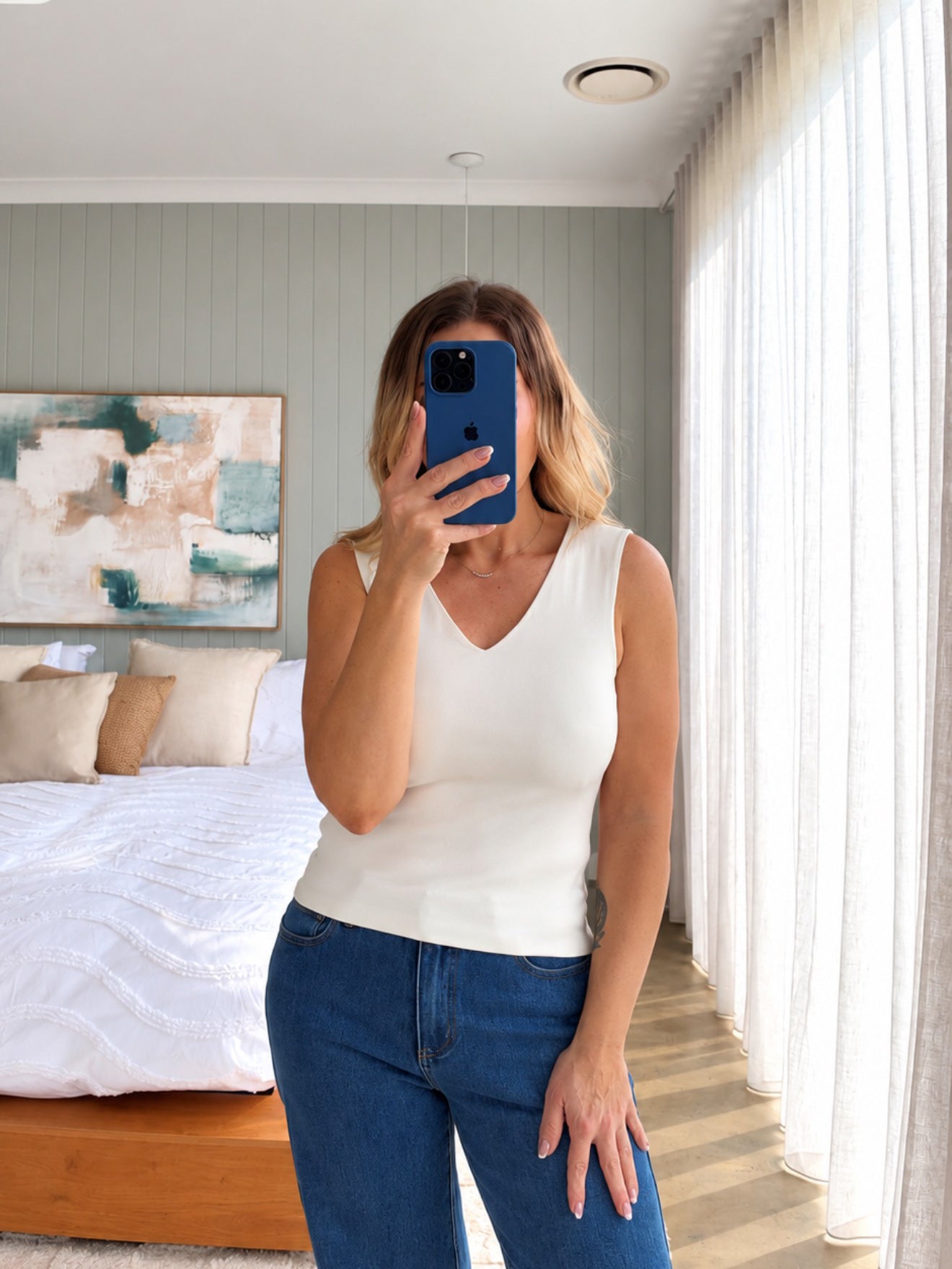 Sally Top- White