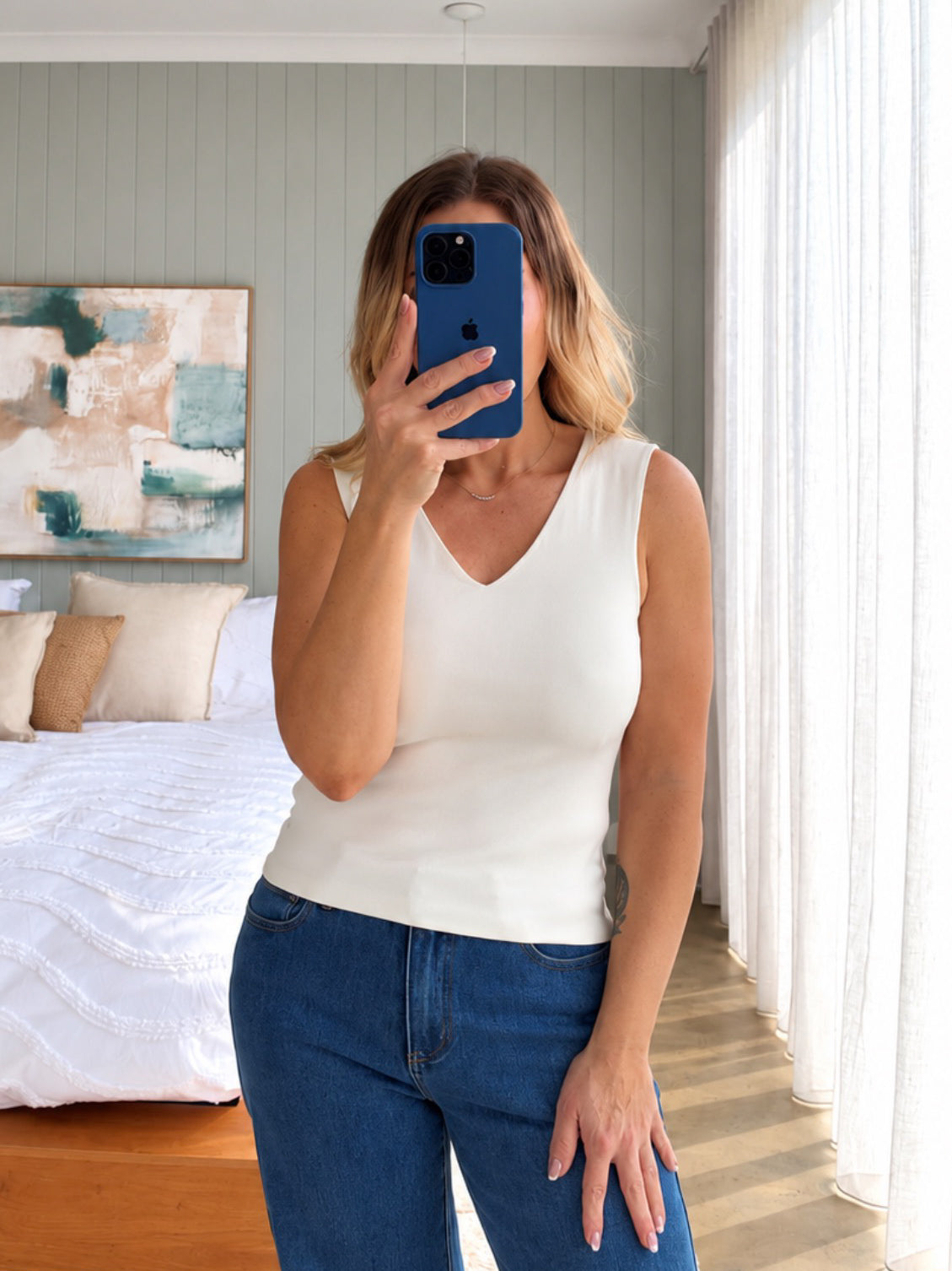 Sally Top- White