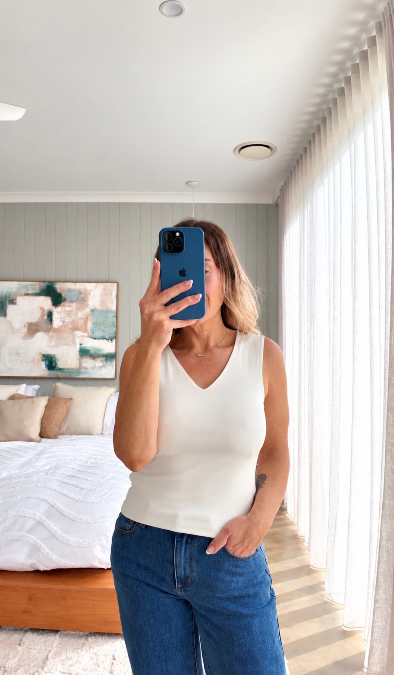 Sally Top- White