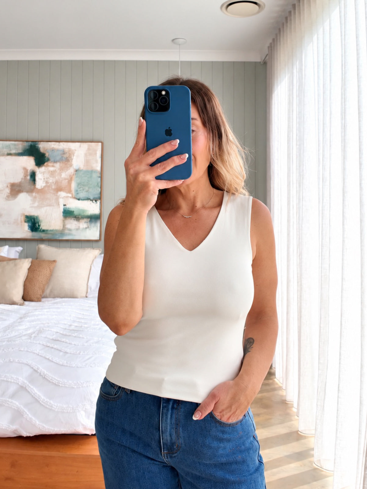 Sally Top- White