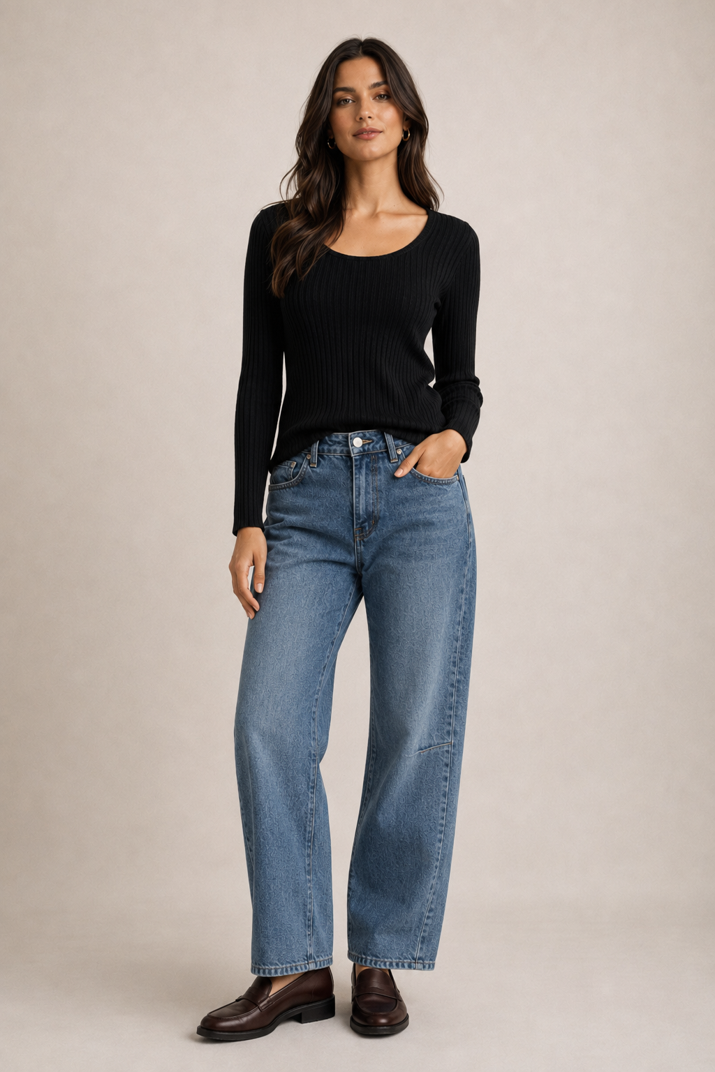 Sidney Knit Top- Black