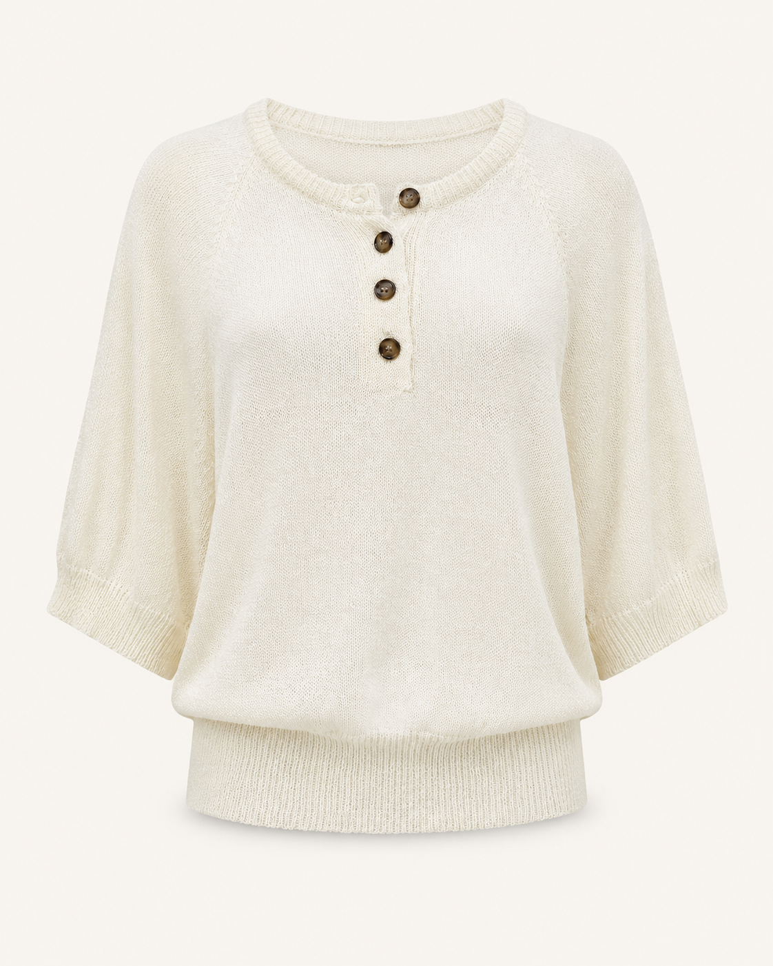 Alice Knit Top-Vanilla