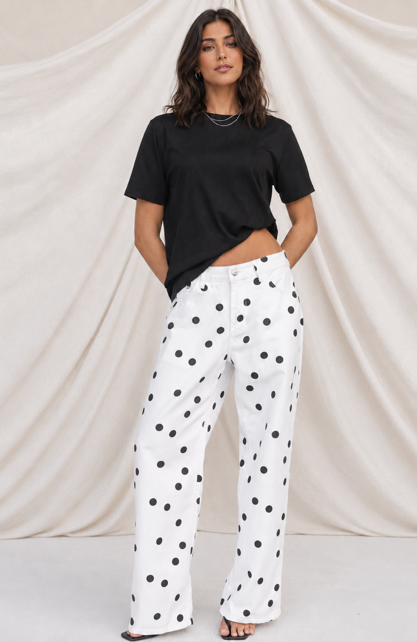 Polka Dot Jeans