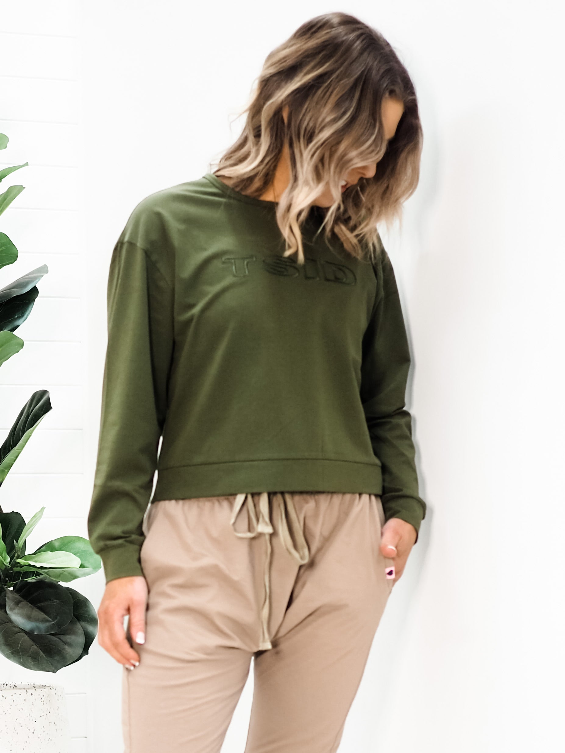 TSID Long sleeve basic - Khaki