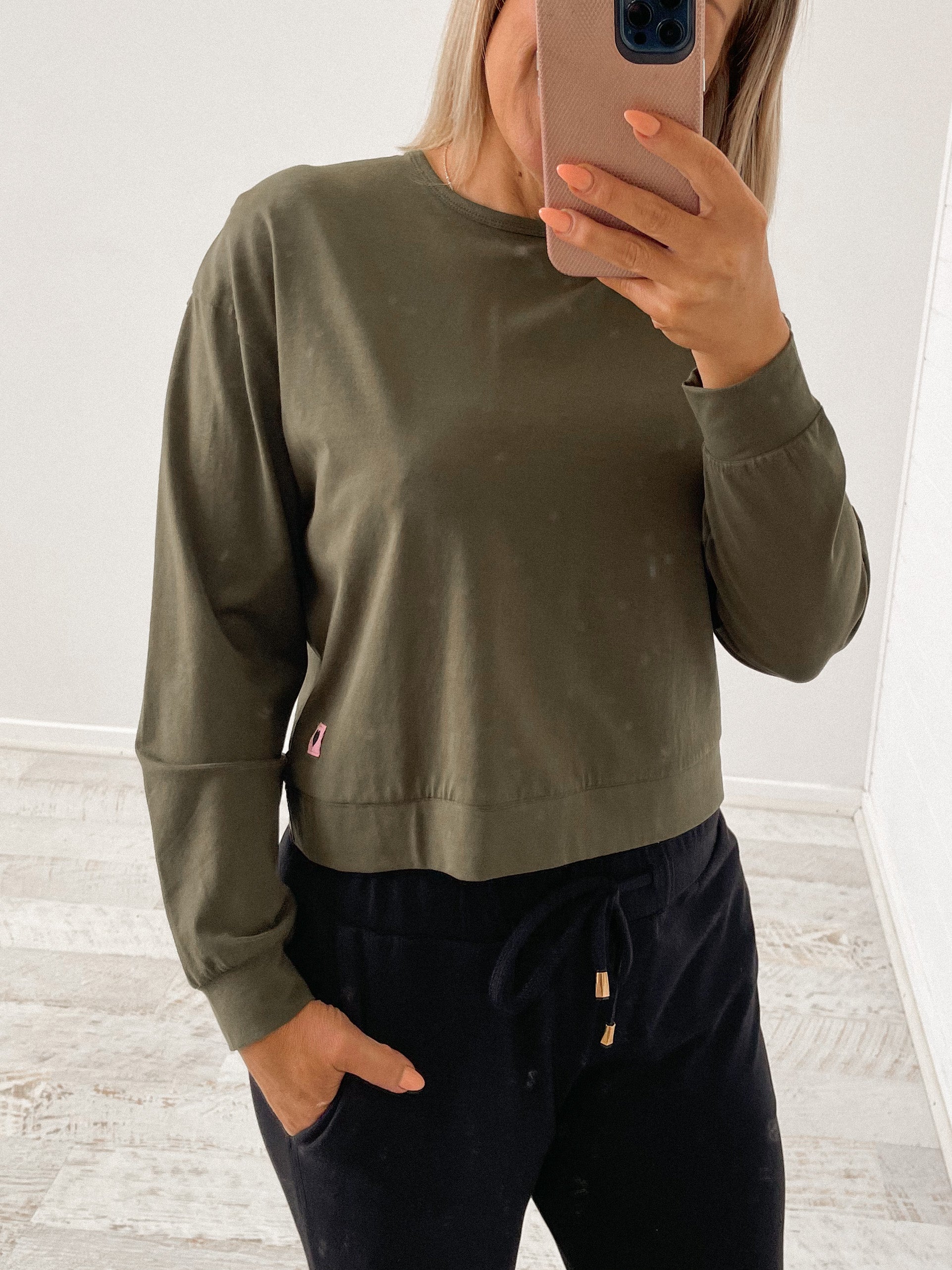 Inspire Long Sleeve Tee - Khaki