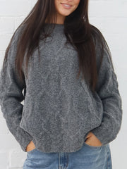 Lois Knit- Gunmetal