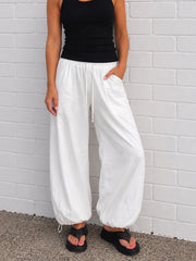 Cargo Pants- White
