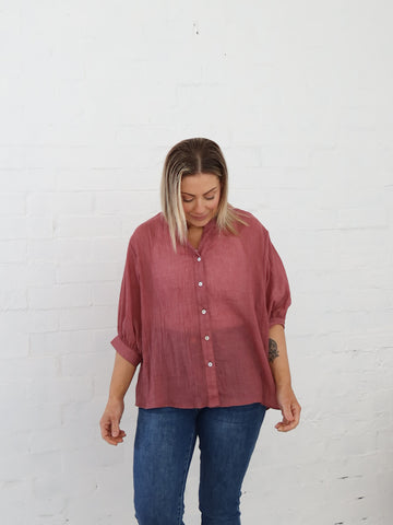 Mimi Blouse - Raisin
